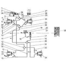 ENSEMBLE DE FREINAGE pour Hytrack All cylindrical All Years HY740STL