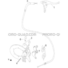 SYSTEME DE FREINAGE DU FREIN DE PARC A CABLE pour Hytrack All cylindrical All Years HY740STL