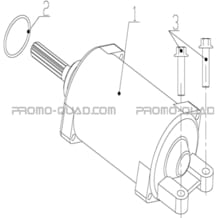 ENSEMBLE DEMARREUR pour Hytrack All cylindrical All Years HY740STL