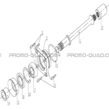 ARBRE DE TRANSMISSION AVANT pour Hytrack Toutes les cylindrées Toutes les années HY740STL