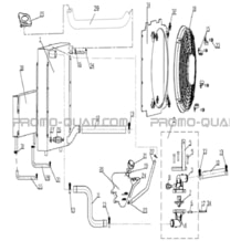 CIRCUIT DE REFROIDISSEMENT pour Hytrack Toutes les cylindrées Toutes les années HY740STL