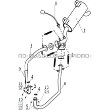 ECHAPPEMENT pour Hytrack Toutes les cylindrées Toutes les années HY740STL