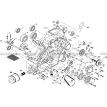 CARTER MOTEUR GAUCHE pour Hytrack Toutes les cylindrées Toutes les années HY800