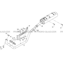 ECHAPPEMENT pour Hytrack All cylindrical All Years HY800