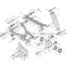 SUSPENSION ARRIERE GAUCHE pour Hytrack Toutes les cylindrées Toutes les années HY800