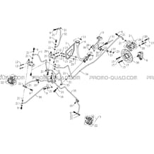 SYSTEME DE FREINAGE pour Hytrack All cylindrical All Years HY800