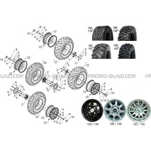 ENSEMBLE ROUES pour Hytrack Toutes les cylindrées Toutes les années HY800