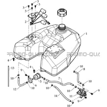 RESERVOIR A CARBURANT pour Hytrack Toutes les cylindrées Toutes les années HY800