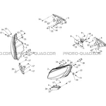 ECLAIRAGE pour Hytrack Toutes les cylindrées Toutes les années HY800