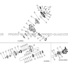 PONT ARRIERE DETAILLE pour Hytrack Toutes les cylindrées Toutes les années HY800