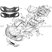 CARROSSERIE AVANT pour Hytrack Toutes les cylindrées Toutes les années HY800L