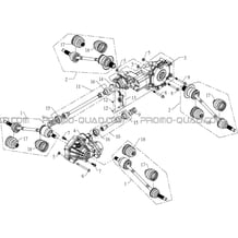 PONT ARRIERE   PONT AVANT pour Hytrack Toutes les cylindrées Toutes les années HY800L