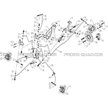 SYSTEME DE FREINAGE pour Hytrack Toutes les cylindrées Toutes les années HY800L