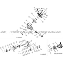 PONT ARRIERE DETAILLE pour Hytrack All cylindrical All Years HY800L