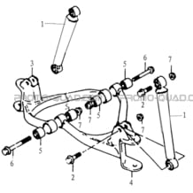 SUSPENSION AVANT pour Hytrack Toutes les cylindrées Toutes les années HY80S - SX - Girly