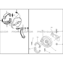 FREIN AVANT pour Hytrack Toutes les cylindrées Toutes les années HY80S - SX - Girly