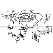 CARROSSERIE ARRIERE pour Hytrack All cylindrical All Years HY80S - SX - Girly