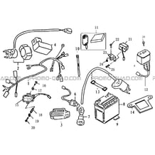 ALIMENTATION ELECTRIQUE pour Hytrack Toutes les cylindrées Toutes les années HY80S - SX - Girly