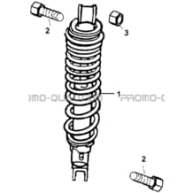 AMORTISSEUR ARRIERE pour Hytrack Toutes les cylindrées Toutes les années HY80XL