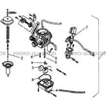 CARBURATEUR pour Hytrack Toutes les cylindrées Toutes les années HY80XL