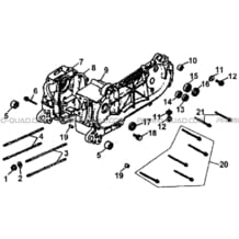 ENSEMBLE CARTER MOTEUR pour Hytrack Toutes les cylindrées Toutes les années HY80XL