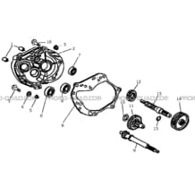 ENSEMBLE TRANSMISSION pour Hytrack Toutes les cylindrées Toutes les années HY80XL