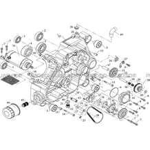 CARTER MOTEUR GAUCHE pour Hytrack Toutes les cylindrées Toutes les années HY810 4x4