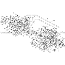 CARTER MOTEUR DROIT pour Hytrack All cylindrical All Years HY810 4x4