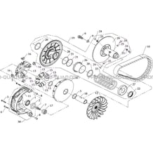 VARIATEUR   EMBRAYAGE pour Hytrack All cylindrical All Years HY810 4x4