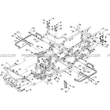 CHASSIS pour Hytrack Toutes les cylindrées Toutes les années HY810 4x4