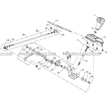 SELECTEUR DE VITESSES pour Hytrack Toutes les cylindrées Toutes les années HY810 4x4