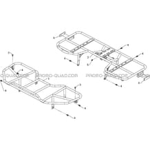 PORTE-BAGAGES pour Hytrack Toutes les cylindrées Toutes les années HY810 4x4