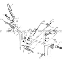 GUIDON pour Hytrack Toutes les cylindrées Toutes les années HY810 4x4