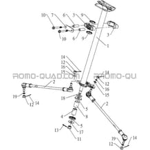 DIRECTION pour Hytrack Toutes les cylindrées Toutes les années HY810 4x4