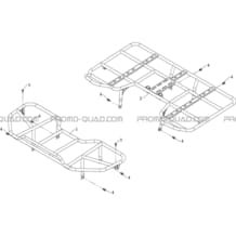 PORTE-BAGAGES pour Hytrack Toutes les cylindrées Toutes les années HY810L