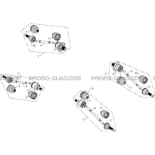 CARDANS pour Hytrack Toutes les cylindrées Toutes les années HY810S