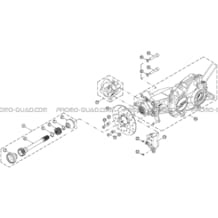 CARDAN ARRIERE pour Hytrack Toutes les cylindrées Toutes les années HY810S