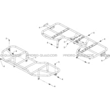 PORTE-BAGAGES pour Hytrack Toutes les cylindrées Toutes les années HY810S