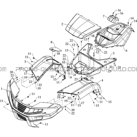 CARROSSERIE AVANT  Hytrack  All Years All cylindrical  Original parts OEMCARROSSERIE AVANT  Hytrack  All Years All cylindrical  Original parts OEM
