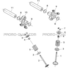 SOUPAPES   CULBUTEURS pour Hytrack Toutes les cylindrées Toutes les années HY850S