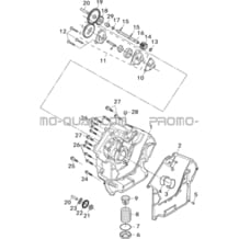 CARTER DROIT pour Hytrack Toutes les cylindrées Toutes les années HY850S
