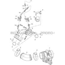 ENSEMBLE ADMISSION D'AIR MOTEUR pour Hytrack Toutes les cylindrées Toutes les années HY850S