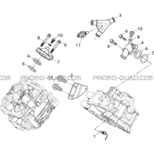 CIRCUIT D'EAU DE REFROIDISSEMENT pour Hytrack Toutes les cylindrées Toutes les années HY850S