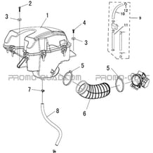FILTRE A AIR pour Hytrack Toutes les cylindrées Toutes les années HY850S