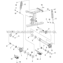 SUSPENSION ARRIERE pour Hytrack Toutes les cylindrées Toutes les années HY850S