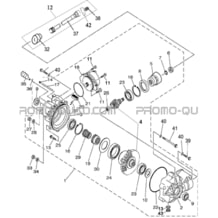 PONT AVANT pour Hytrack Toutes les cylindrées Toutes les années HY850S