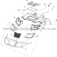 CARROSSERIE AVANT pour Hytrack Toutes les cylindrées Toutes les années HY850S