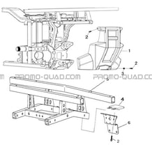 CACHE ARRIERE CHASSIS pour Hytrack Toutes les cylindrées Toutes les années HY850S