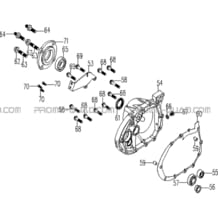 CARTER DROIT pour Hytrack Toutes les cylindrées Toutes les années HY860