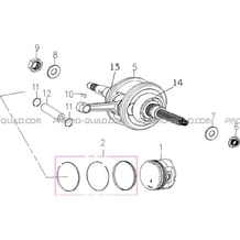 EMBIELLAGE pour Hytrack Toutes les cylindrées Toutes les années HY860